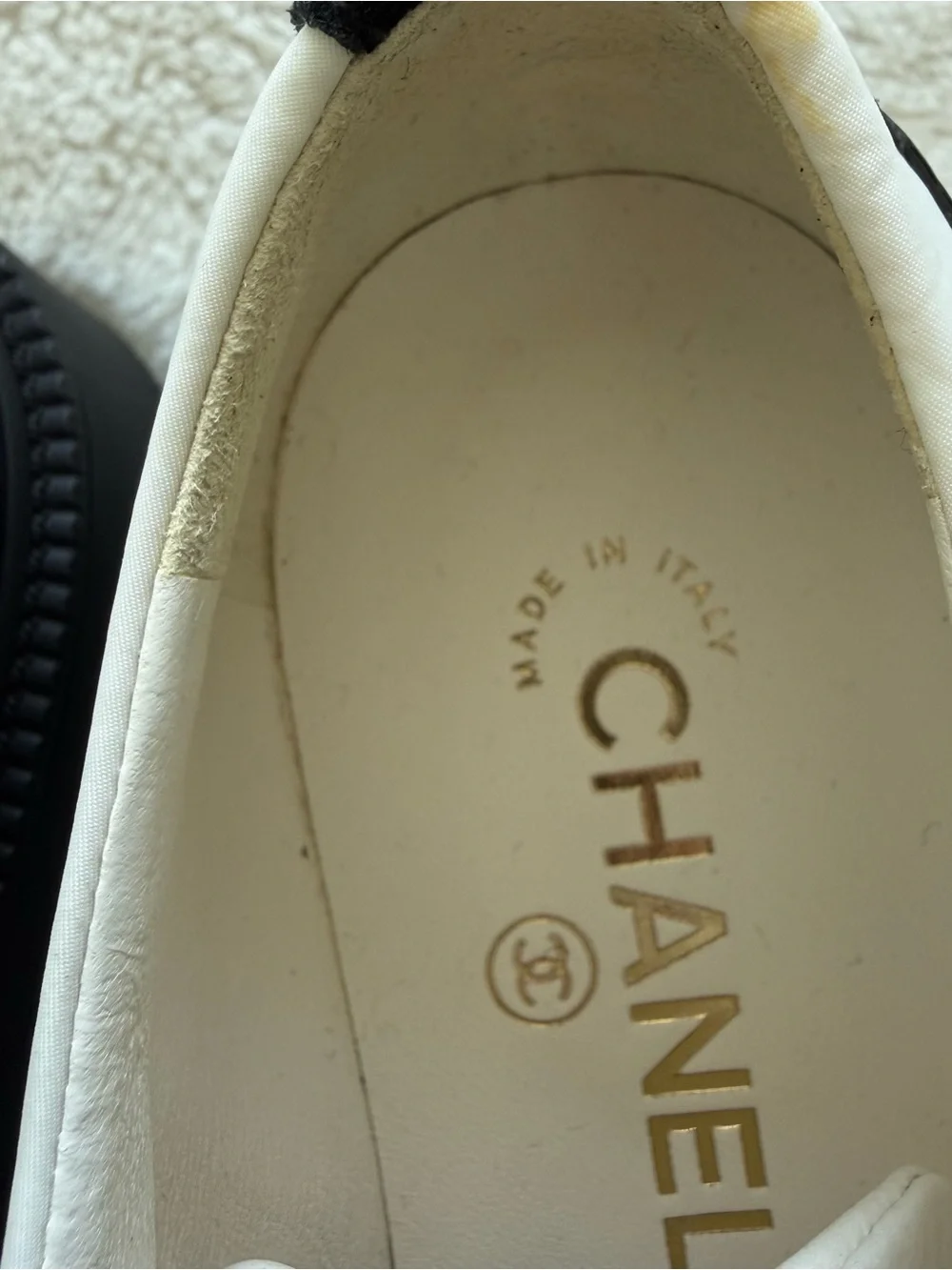 CHANEL women black/white women laces up platform shoes size 36 EU Retail 1275$